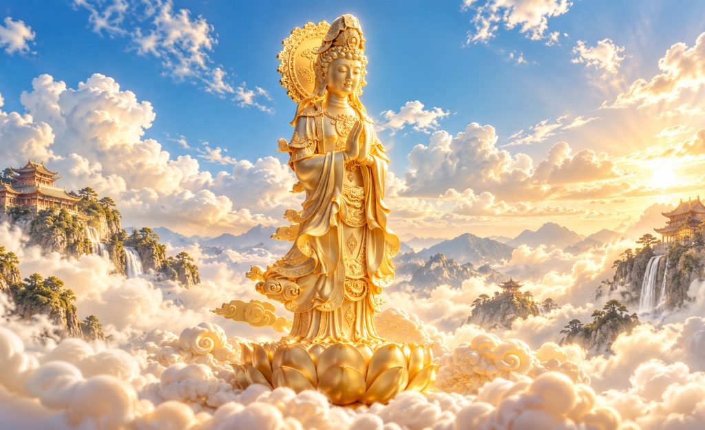 รูปภาพมงคลเรียกทรัพย์ ภาพเจ้าแม่กวนอิม (พระโพธิสัตว์)